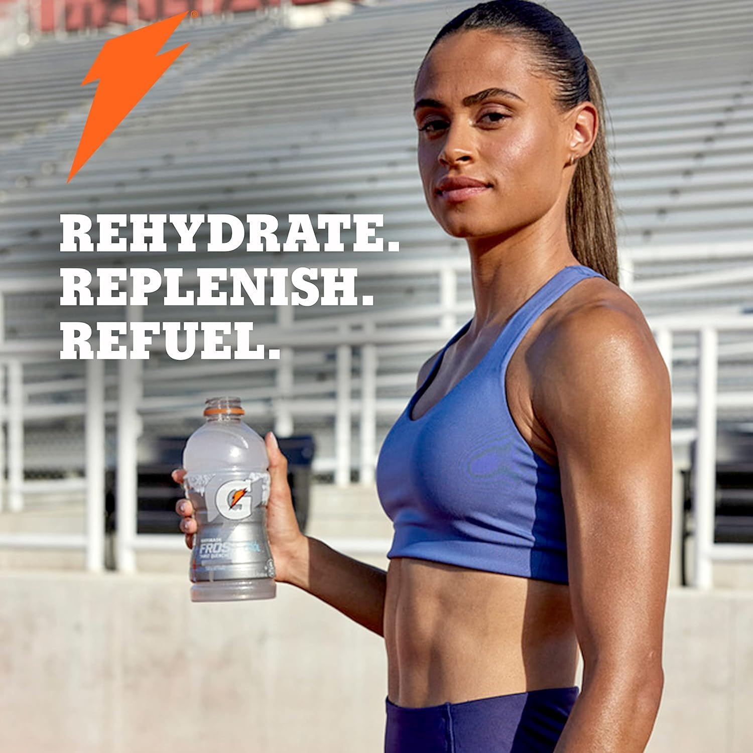 Gatorade Thirst Quencher Sports Drink, Frost Glacier Freeze, 12oz Bottles, 12 Pack, Electrolytes for Rehydration